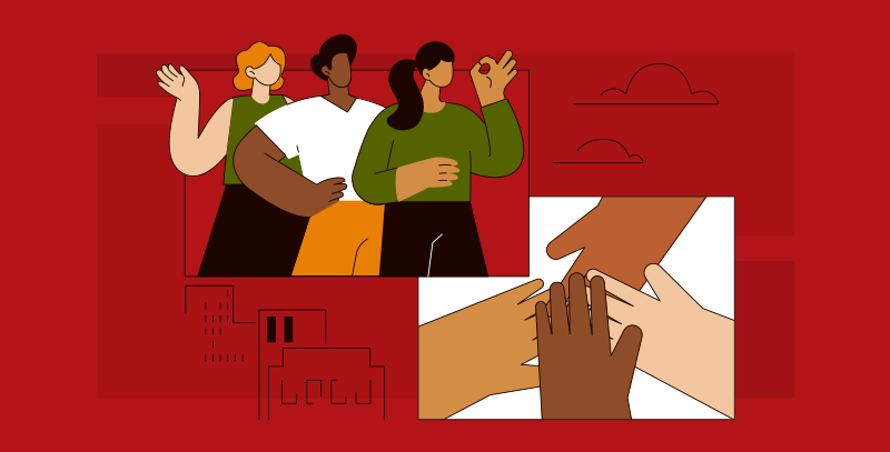 Checklists para Pilar Social ESG Ilustração mostra diversidade e união entre pessoas, representando como os checklists ESG ajudam a promover inclusão, bem-estar social e responsabilidade nas relações corporativas.