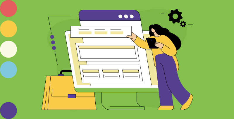 Como elaborar um relatório de não conformidade A imagem mostra uma profissional organizando informações em um painel digital, representando a elaboração de um relatório de não conformidade.