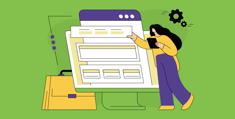 Como elaborar um relatório de não conformidade A imagem mostra uma profissional organizando informações em um painel digital, representando a elaboração de um relatório de não conformidade.