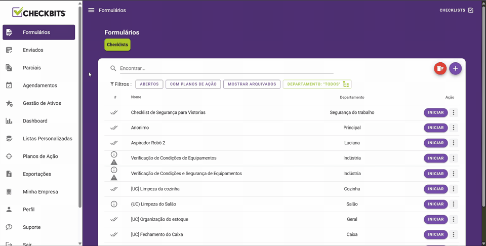 12.-Realizações-parciais Gif de realizações parciais, uma das funcionalidades do app de checklist.