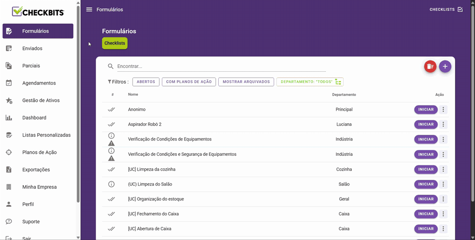 4.-Dashboard-com-gráficos-inteligentes Gif de dashboard com gráficos inteligentes, uma das funcionalidades do app de checklist.