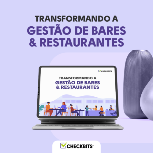 Banner de divulgação do e-book: transformando a gestão de bares & restaurantes