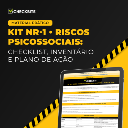 Imagem de divulgação do kit NR-1 Riscos Psicossociais