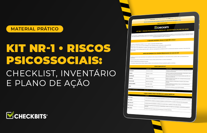 Planilha KIT NR-1 Modelo de planilha de risco psicossociais da NR-1